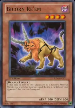 Bicorn Re'em DREV-EN013 Unlimited Common Light Play Yu-Gi-Oh DNA GAMES - Image 1