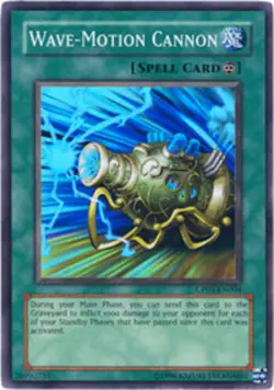 Yugioh Wave-Motion Cannon CP05-EN004 Promo Super Rare Near Mint Fast Shipping! - Image 1