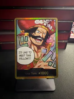 One Piece Card Don!! Gol D. Roger Gold ENGLISH OP13 Carrying on His Will GOLD - Image 1