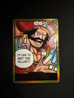 One Piece Card Don!! Gol D. Roger Gold ENGLISH OP13 Carrying on His Will GOLD - Image 3