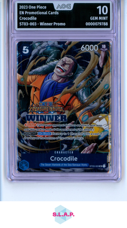 CROCODILE ONE PIECE 2023 ST03-003 PROMOTIONAL CARDS AOG 10 - Image 1