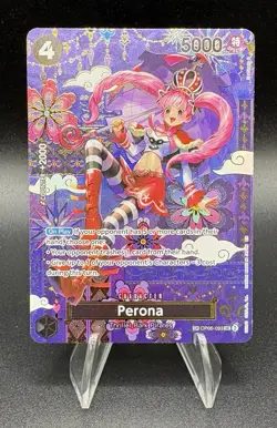 One Piece PERONA #OP06-093 OP14 SP Alternate Art The Azure Sea's Seven~English - Image 1