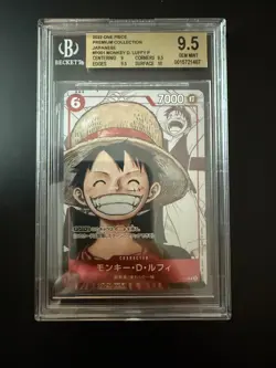 ONE PIECE - JP - BGS 9.5 GEM MINT - Monkey D. Luffy Premium Collection P-001 - Image 1