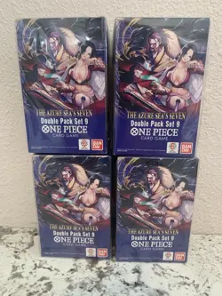 BANDAI ONE PIECE CG THE AZURE SEA’S SEVEN DOUBLE PACK SET 9 LOT (4) - Image 1