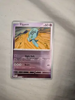 Elgyem Misprint Error Card Pokemon Tcg Black Bolt - Image 2