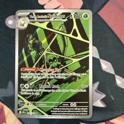 Pokemon TCG Destined Rivals Team Rockets Spidops Illustration Card 187/182 NM - Image 1