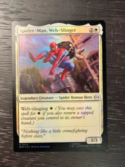 2025 Magic The Gathering Spider-Man C 0016 Spider-Man, Web-Slinger Foil Card - Image 1