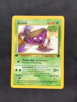Pokemon Cards: Team Rocket 1st Edition Common: Grimer 57/82 - Image 1