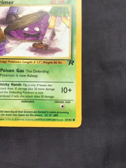 Pokemon Cards: Team Rocket 1st Edition Common: Grimer 57/82 - Image 4