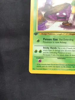 Pokemon Cards: Team Rocket 1st Edition Common: Grimer 57/82 - Image 5