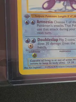 Pokemon Poliwhirl 1st Edition Shadowless Card #38/102 1999 Base Set - Image 5