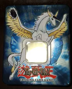 Yu-Gi-Oh! EMPTY TIN Crystal Beast Sapphire Pegasus, NO CARDS, Collectible Tin - Image 1