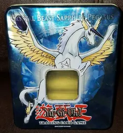 Yu-Gi-Oh! EMPTY TIN Crystal Beast Sapphire Pegasus, NO CARDS, Collectible Tin - Image 3