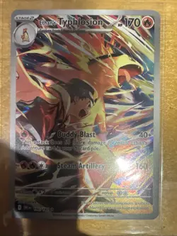 Pokemon TCG Ethan's Typhlosion Destined Rivals Illustration Rare Card 190/182 - Image 1