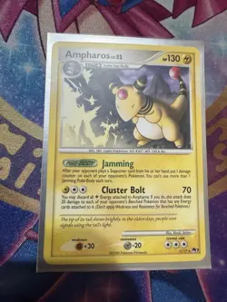 Ampharos 1/17 - Pokemon TCG POP Series Promo 7 Non Holo Rare Card LP - Image 1