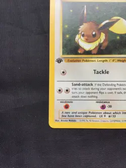 Pokemon Cards: Team Rocket 1st Edition Common: Eevee 55/82 - Image 5