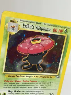 Erika's Vileplume 5/132 Pokemon Card TCG Gym Heroes Unlimited Holo LP - Image 2