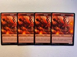 MTG 4x Spirit Token # 9 Kamigawa: Neon Dynasty Magic the Gathering x4 LP - Image 1