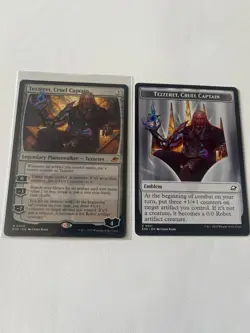 Tezzeret, Cruel Captain Edge of Eternities Regular with Emblem Token - Image 1