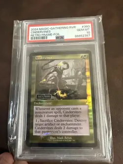 Graded 10 Serialized Cindervines Magic The Gathering - Image 1
