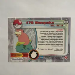 Slowpoke #79 2000 Topps Series 2 Pokemon Blue Logo TV Animation Edition - Image 2