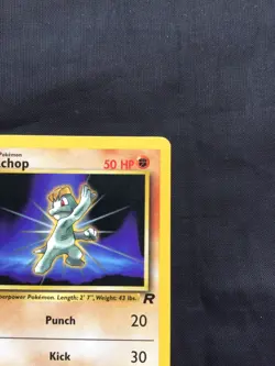 Pokemon Cards: Team Rocket 1st Edition Common: Machop 59/82 - Image 3