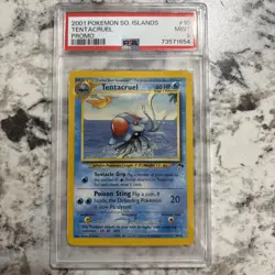 2001 Pokemon Tentacruel Non Holo Southern Islands Promo 10/18 - PSA 9 Mint WOTC - Image 1
