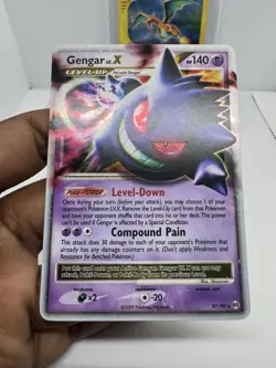 Pokemon Gengar TCG LV.X Platinum Arceus Holo Ultra Rare Card 97/99 - Image 3