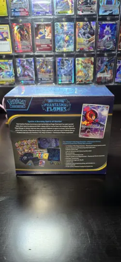 New Sealed Pokemon Center Exclusive Phantasmal Flames ETB Acrylic Included - Image 4