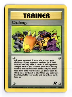 Challenge! 74/82 Team Rocket (Unlimited) Uncommon Pokemon Light Play+ - Image 1