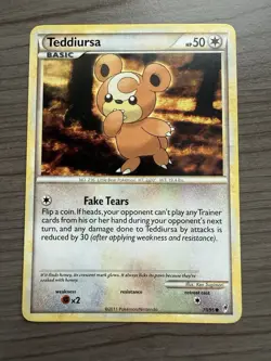 Pokemon TCG Teddiursa 73/95 Call Of Legends LP - Image 1
