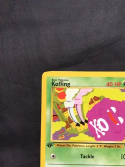 Pokemon Cards: Team Rocket 1st Edition Common: Koffing 58/82 - Image 2