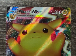 POKEMON FULL ART PIKACHU VMAX SWSH062 BLACK STAR PROMO + DARKRAI SLEEVE LP-NM - Image 2