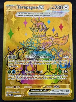 Terapagos ex 180/131 Pokemon TCG Prismatic Evolutions Holo Hyper Rare Full Art - Image 1