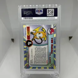 topps Pokemon TV Animation Edition Series 1 Rainbow Holo Foil #26 Raichu PSA 9 - Image 2