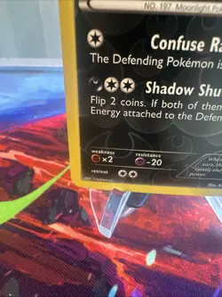 Umbreon 61/108 Pokemon Dark Explorers Reverse Holo - English Vintage LP+/NM - Image 4