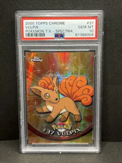Vulpix Spectra PSA 10 #37 2000 Topps Chrome Pokemon TV - Image 5