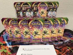 Lot of 18 Pokemon SWSH Vivid Voltage Sleeved Booster Packs, New, Factory Sealed - Image 1