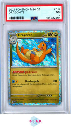 DRAGONITE POKEMON M24 DE-MCDONALD'S COLLECTION 2025 012 PSA 7 - Image 1