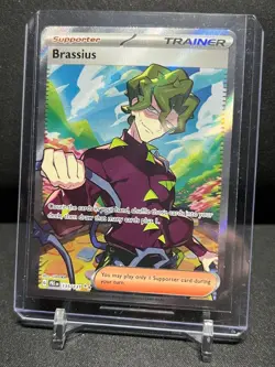 Brassius 135/131 Full Art Ultra Rare Holo Pokemon 2025 Prismatic Evolutions NM - Image 1