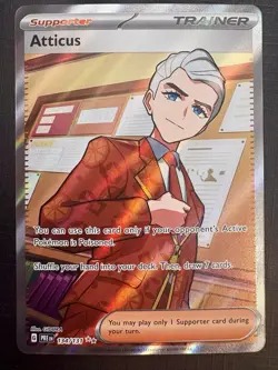 Pokemon TCG: 2025 Atticus 134/131-ULTRA RARE HOLO-Prismatic Evolutions-Full Art - Image 1