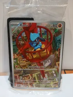 Riolu 010 - Pokemon Center Black Star Promo Mega Evolution SEALED - Image 1