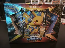 Pokemon Tin Box Pikachu V , Glanzendes Schicksal Kollektion, Deutsch Sealed Neu - Image 2