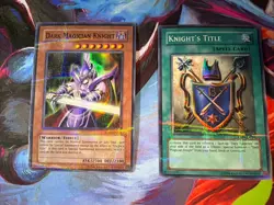 Yugioh! Dark Magician Knight ROD-EN001 & Knight’s Title ROD- EN002 - Promo NM- 1 - Image 1