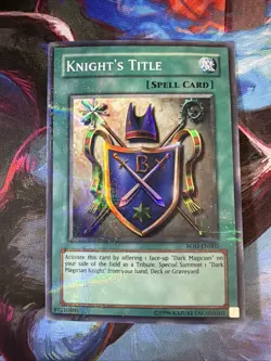 Yugioh! Dark Magician Knight ROD-EN001 & Knight’s Title ROD- EN002 - Promo NM- 1 - Image 4
