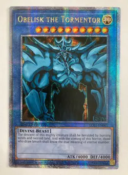 Obelisk the Tormentor (Quarter Century Secret Rare) LC01-EN001 Legendary 25th - Image 1