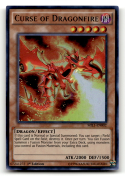 Curse of Dragonfire MIL1-EN002 1st Edition Ultra Rare Millennium Pack LP - Image 1