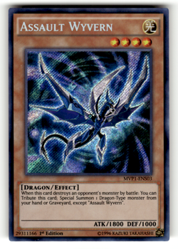Assault Wyvern MVP1-ENS03 1st Edition Secret Rare The Dark Side of Dimensions Mo - Image 1