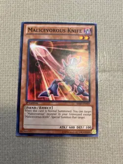 Yu-Gi-Oh! Malicevorous knife mint common 1st ed SHSP-EN005 - Image 1
