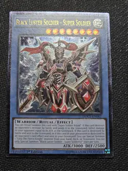 Yu-Gi-Oh Black Luster Soldier Super Soldier 1st Edition Ultimate Rare DOCS-EN042 - Image 2